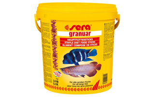 Thức ăn khô cho cá rồng và loài cichlid ăn thịt lớn Sera granuar 2.4Kg